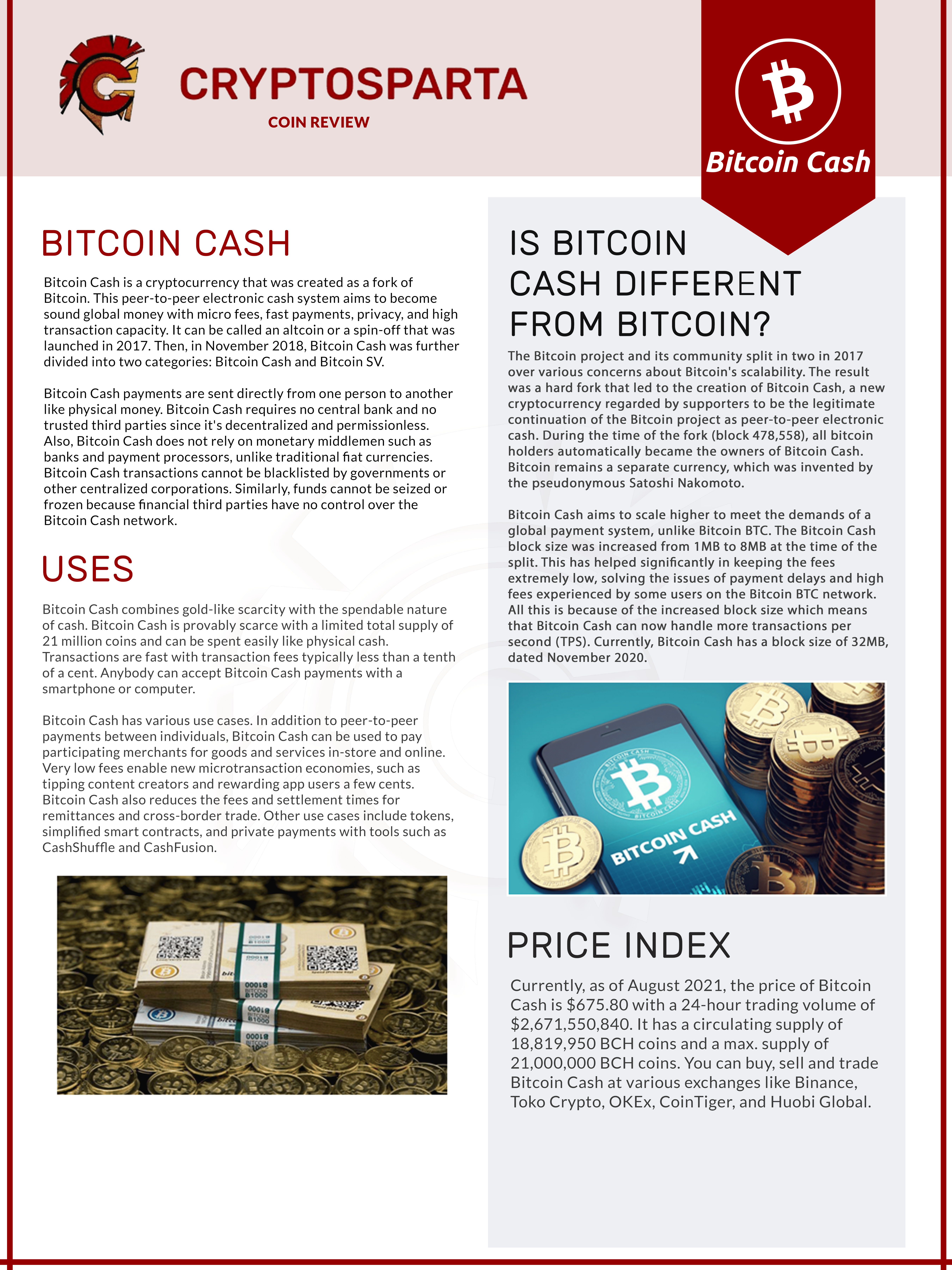 Bitcoin cash (BCH) review