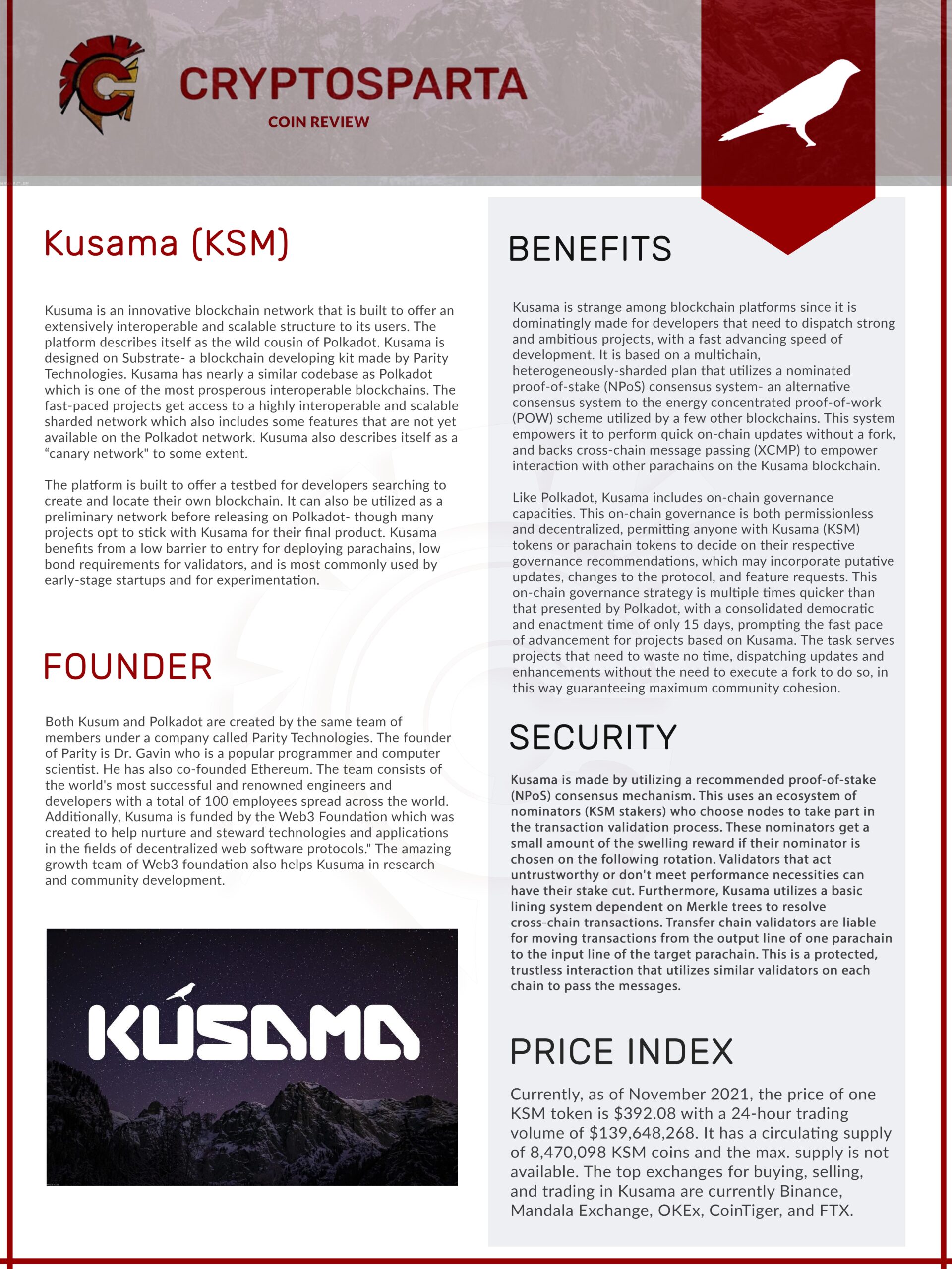 Kusama Coin review