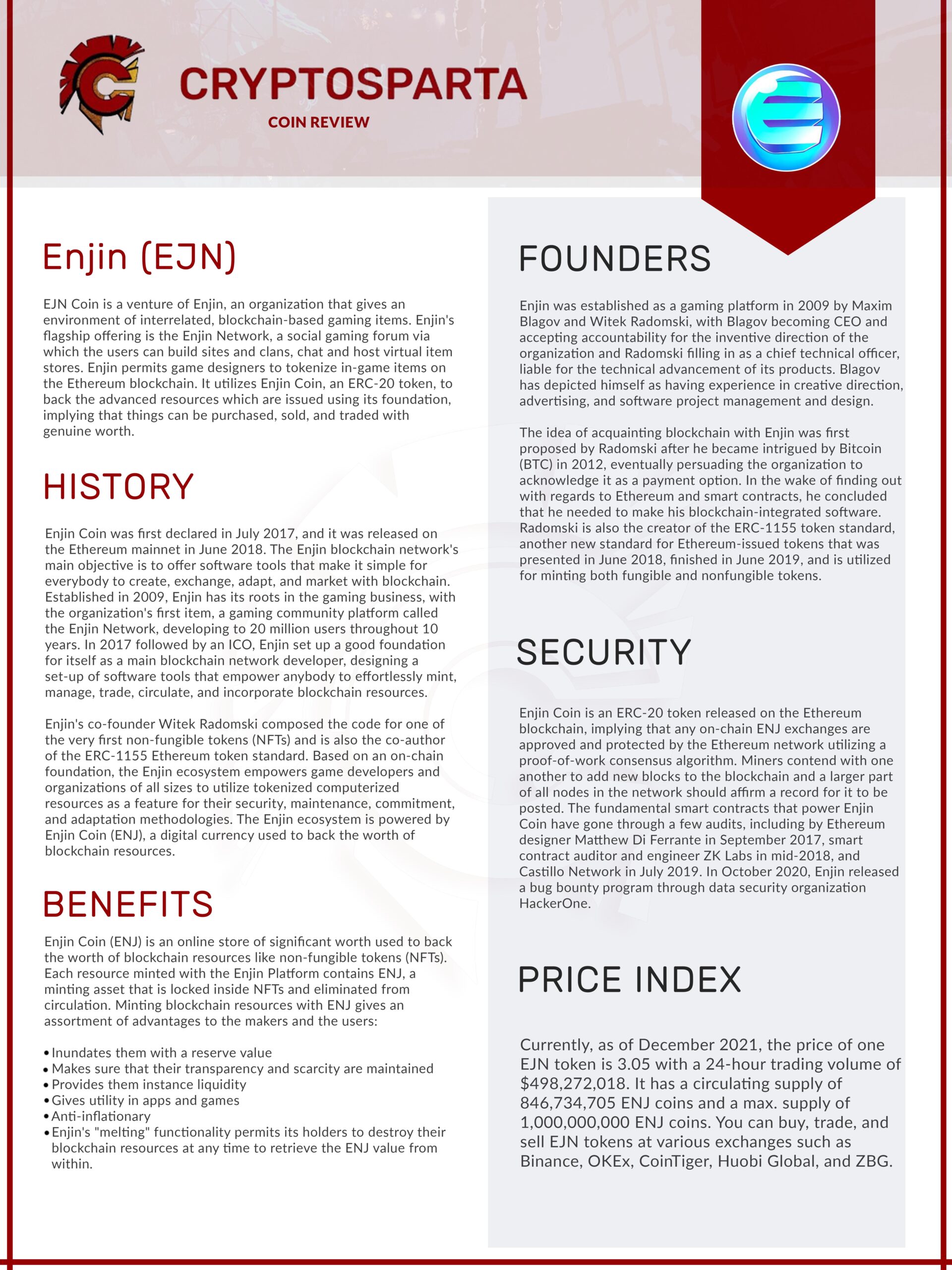 Enjin coin review (EJN) 